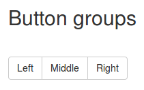 Button groups