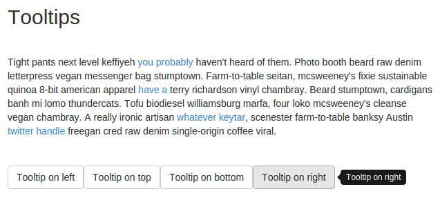 Tooltips