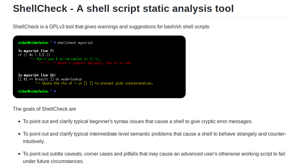 ShellCheck, el lint de Bash Shell Script